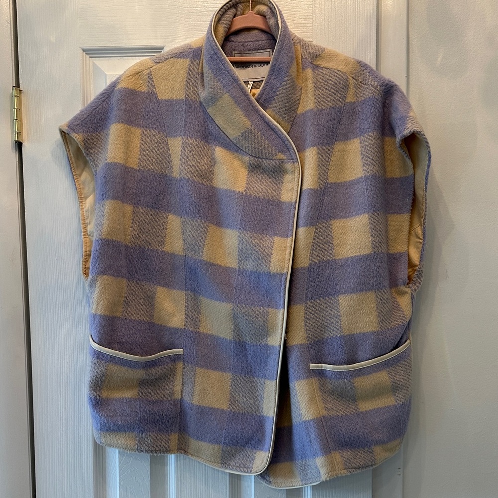 Plaid Women's Cape Jacket
